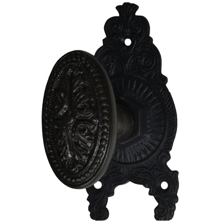 Ornate Victorian Rosette Door Set with Avalon Oval Door Knobs (Several Finishes Available) COPPER MOUNTAIN HARDWARE