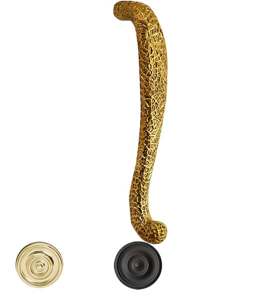 10 1/4 Inch Solid Brass Craftsman Style Door Pull COPPER MOUNTAIN HARDWARE