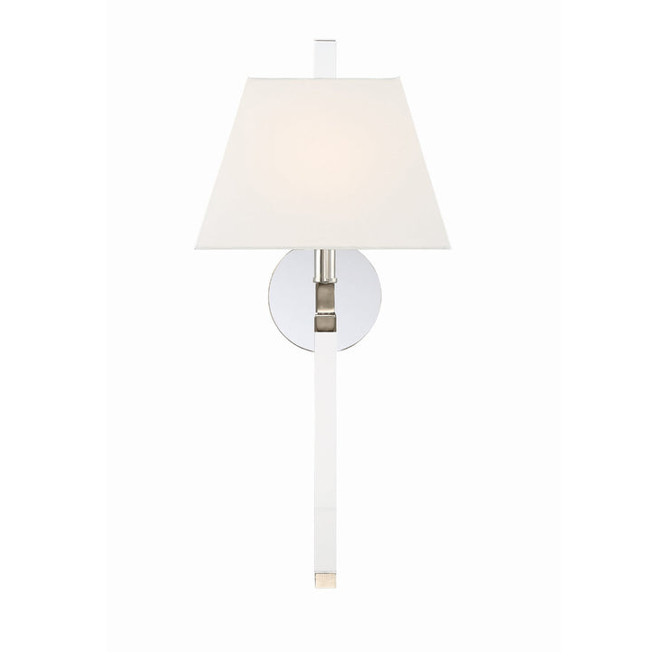 Crystorama Crystorama Renee 1 Light Polished Nickel Sconce