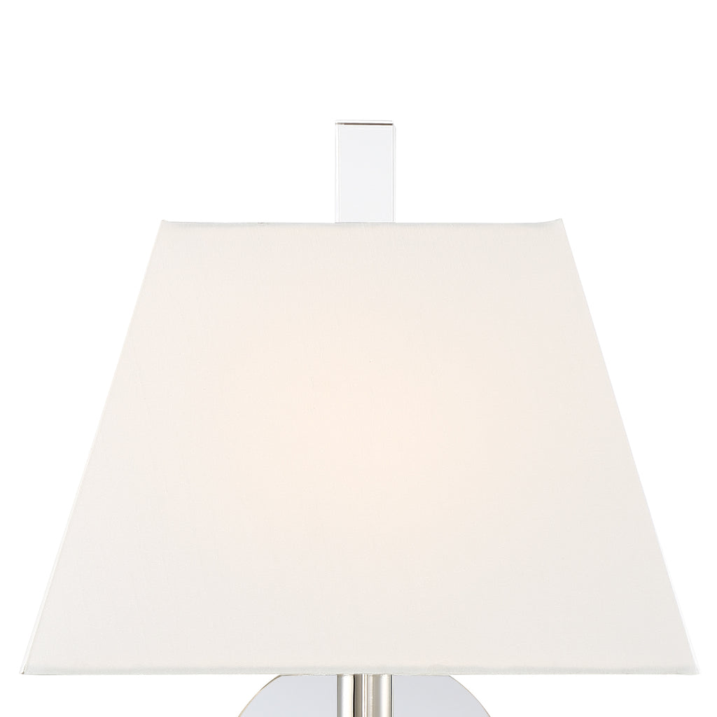 Crystorama Crystorama Renee 1 Light Polished Nickel Sconce