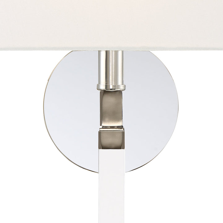 Crystorama Crystorama Renee 1 Light Polished Nickel Sconce