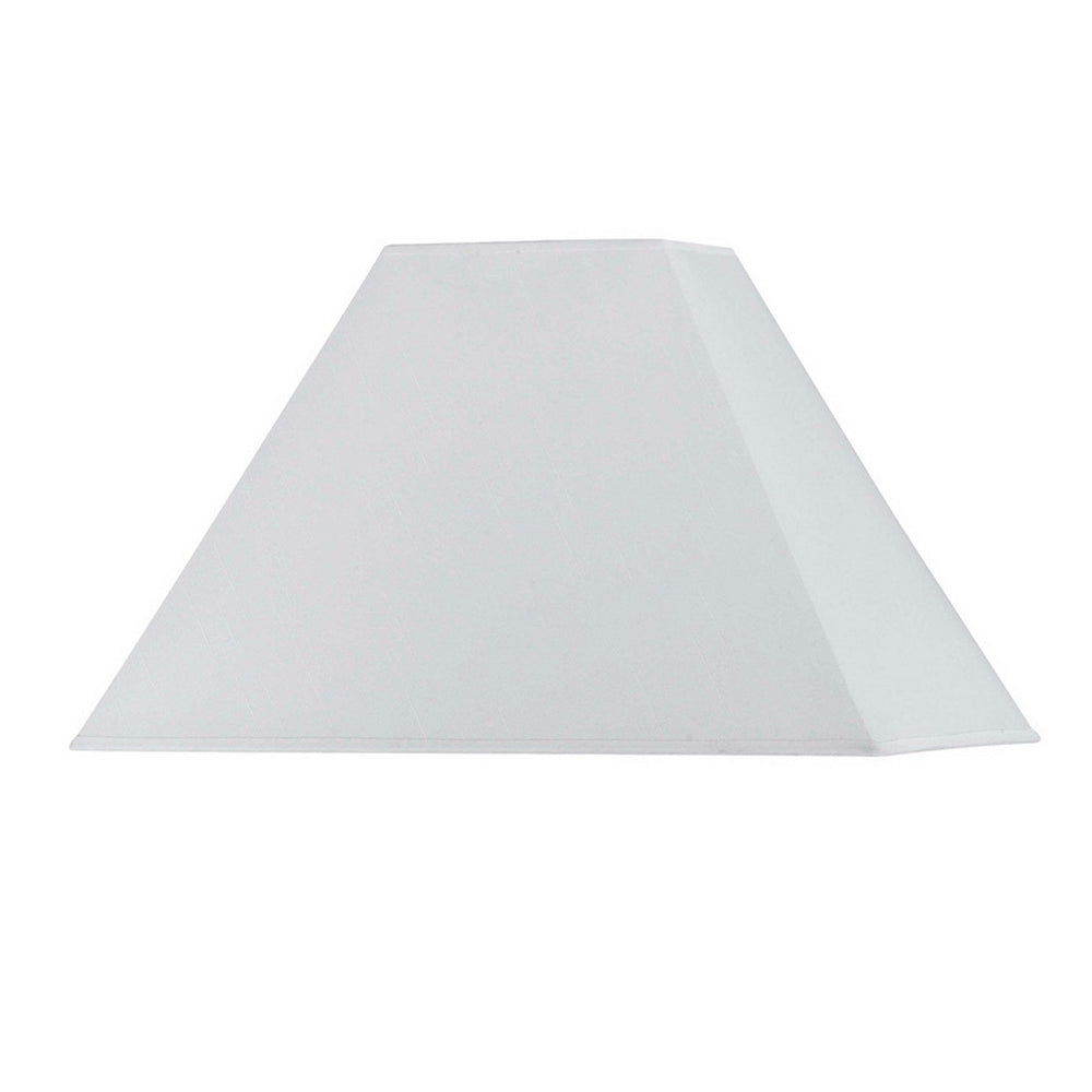 RECTANGULAR WHITE HARDBACK SHADE Cal Lighting