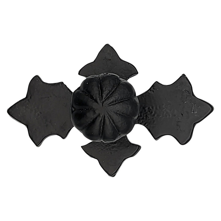 4 1/8 Inch Wide Solid Iron Cross Pattern Cabinet & Furniture Knob COPPER MOUNTAIN HARDWARE