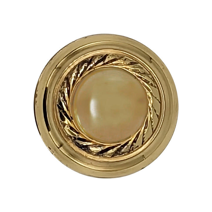 1 1/4 Inch Solid Brass Georgian Roped Round Cabinet & Furniture Knob COPPER MOUNTAIN HARDWARE