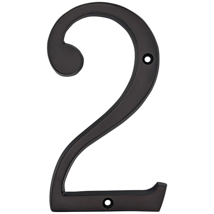 6 Inch Tall House Number 2 COPPER MOUNTAIN HARDWARE