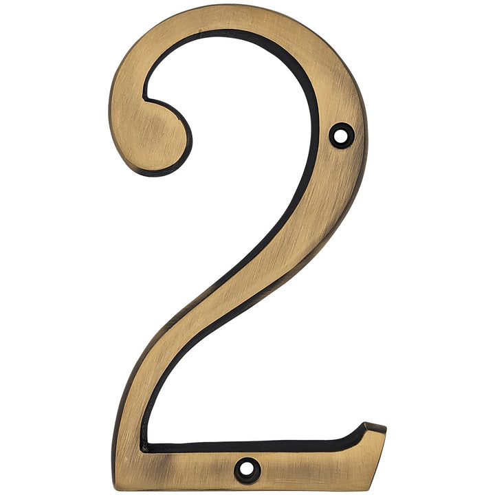 6 Inch Tall House Number 2 COPPER MOUNTAIN HARDWARE