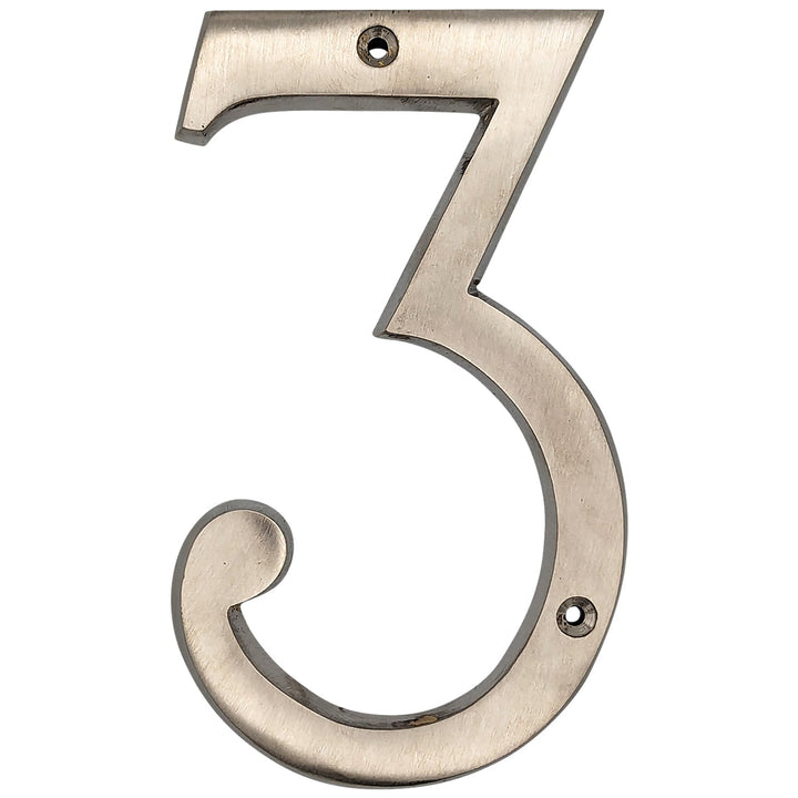 6 Inch Tall House Number 3 COPPER MOUNTAIN HARDWARE