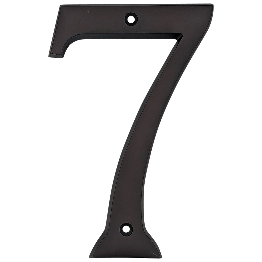 6 Inch Tall House Number 7 COPPER MOUNTAIN HARDWARE