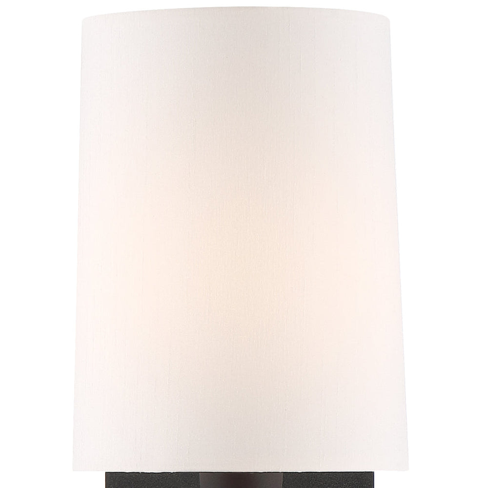 Crystorama Crystorama Trenton 1 Light Black Forged Sconce