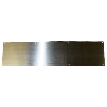 6 Inch x 34 Inch Stainless Steel Kick Plate (Brushed Nickel Finish) COPPER MOUNTAIN HARDWARE