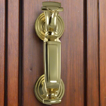 8 Inch (5 1/2 Inch c-c) Tall Traditional Doctor's Door (Polished Brass Finish) COPPER MOUNTAIN HARDWARE