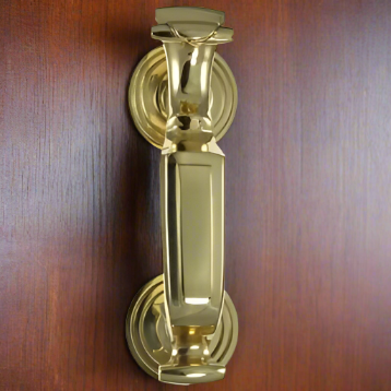 8 Inch (5 1/2 Inch c-c) Tall Traditional Doctor's Door (Polished Brass Finish) COPPER MOUNTAIN HARDWARE