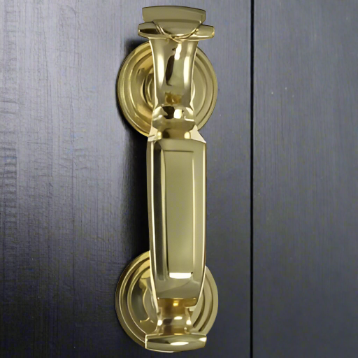 8 Inch (5 1/2 Inch c-c) Tall Traditional Doctor's Door (Polished Brass Finish) COPPER MOUNTAIN HARDWARE