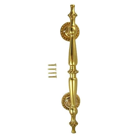 9 3/4 Inch Solid Brass Estate Beaded Handle