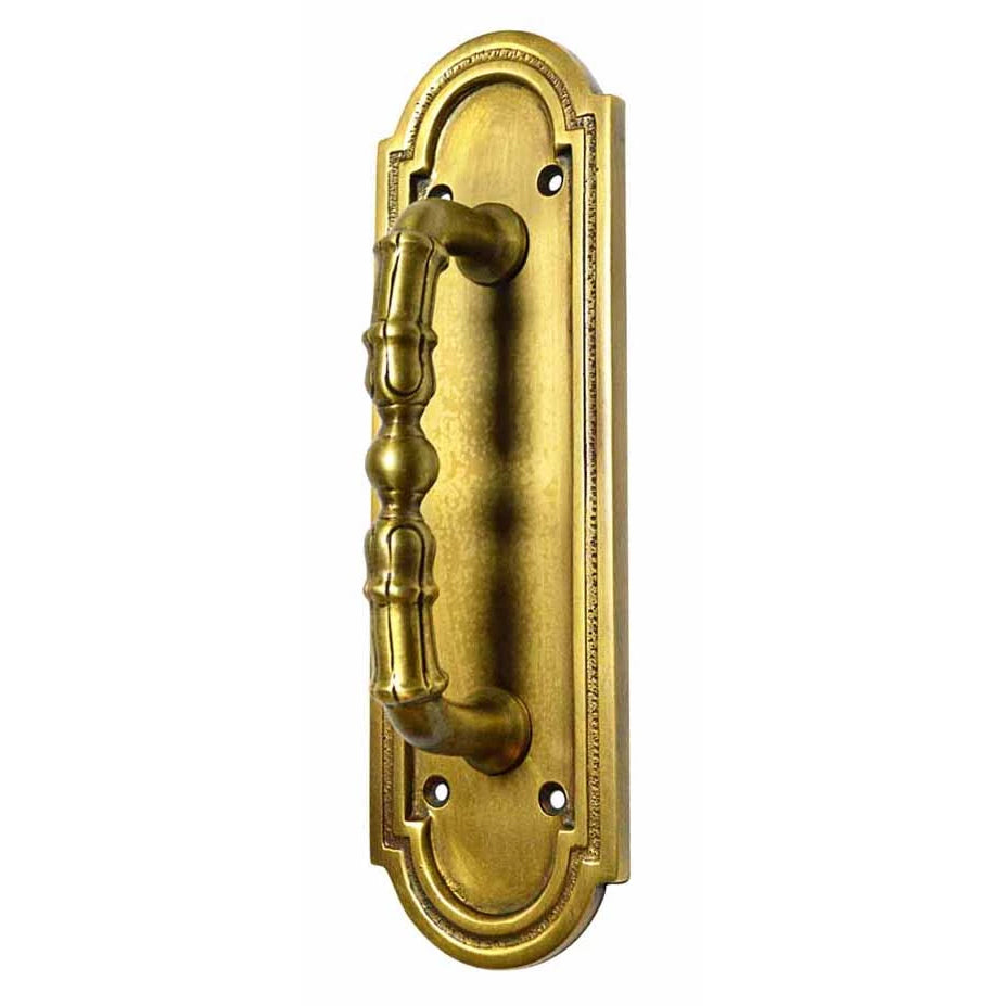 8 3/8 Inch Solid Brass Arched Style Pull Plate (Several Finishes Available)