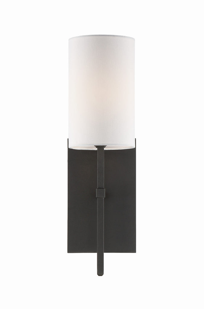 Crystorama Crystorama Veronica 1 Light Black Forged Sconce