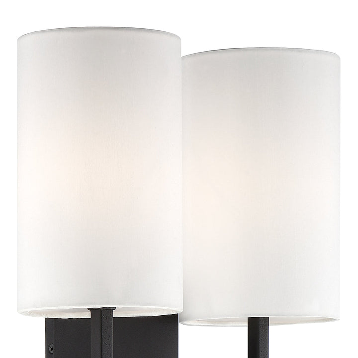 Crystorama Crystorama Veronica 2 Light Black Forged Sconce