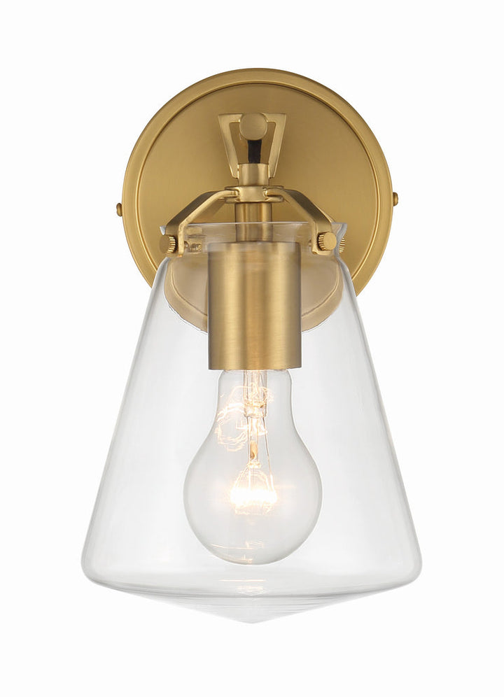 Crystorama Crystorama Voss 1 Light Luxe Gold Sconce