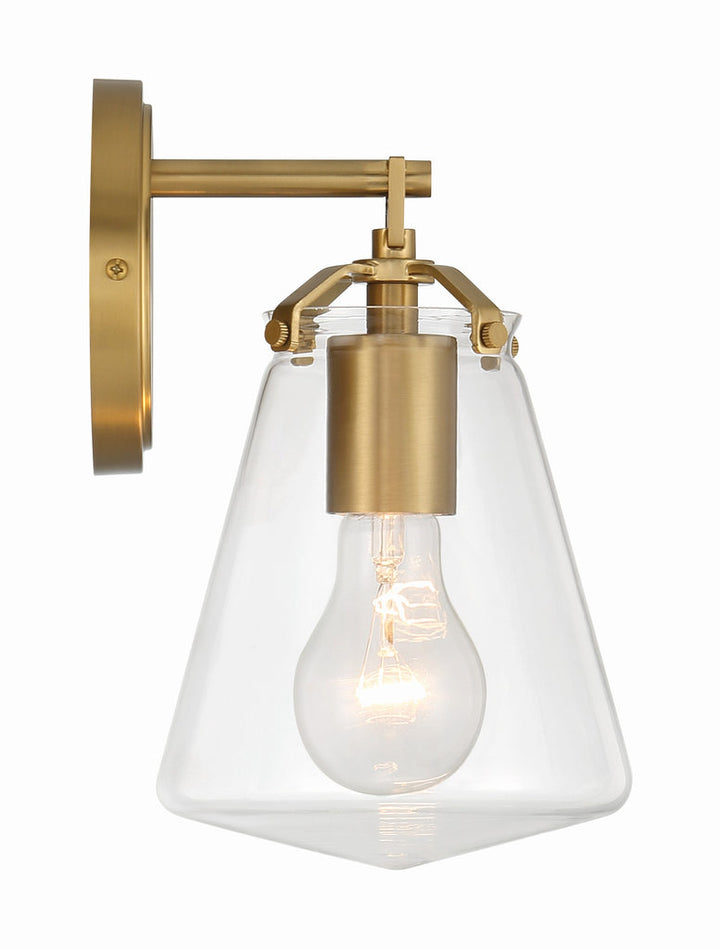 Crystorama Crystorama Voss 1 Light Luxe Gold Sconce