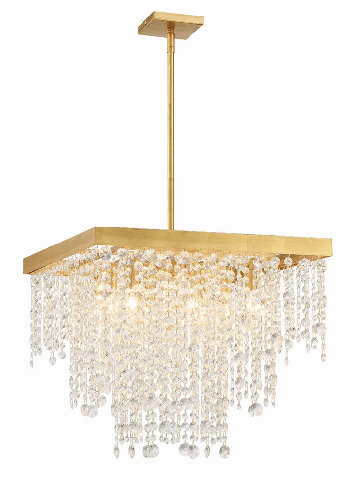 Crystorama Crystorama Winham 8 Light Antique Gold Chandelier