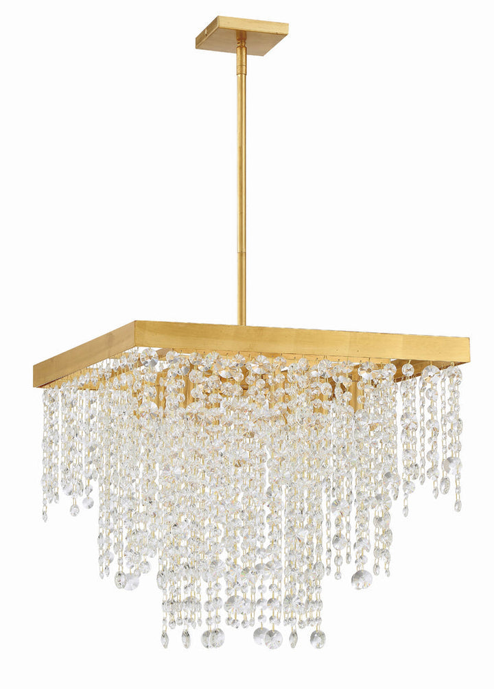 Crystorama Crystorama Winfield 1 Light Antique Gold Mini Pendant