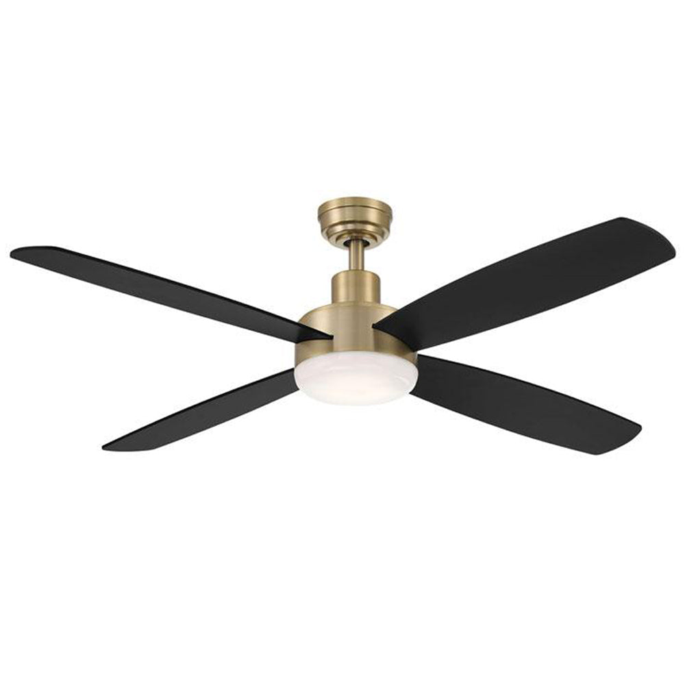 Aeris Brushed Brass  LED ceiling fan Wind River