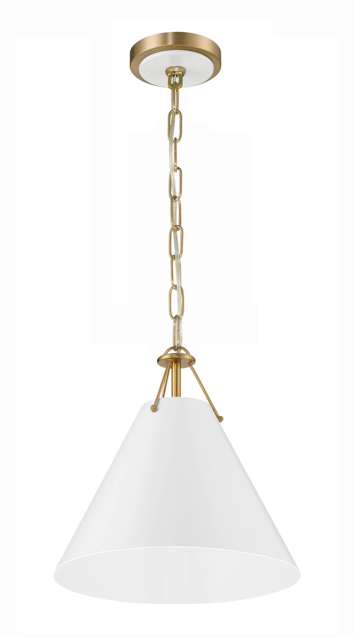 Crystorama Crystorama Xavier 1 Light Vibrant Gold Mini Pendant