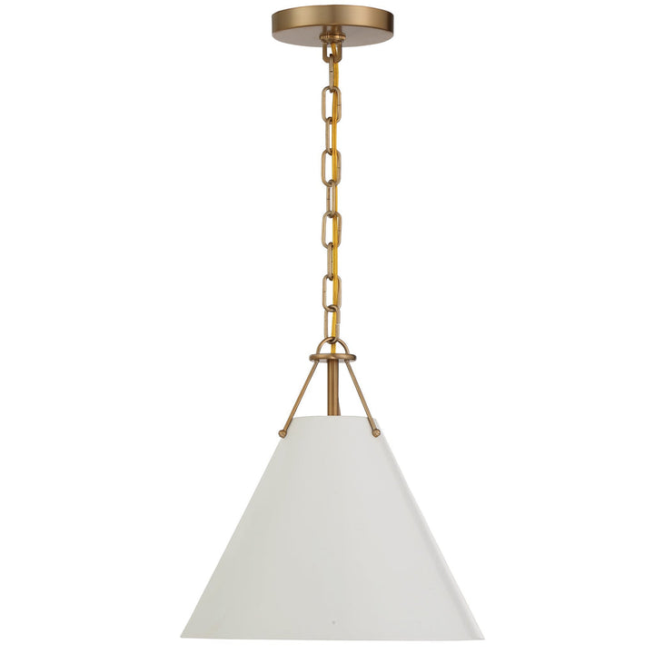 Crystorama Crystorama Xavier 1 Light Vibrant Gold Mini Pendant