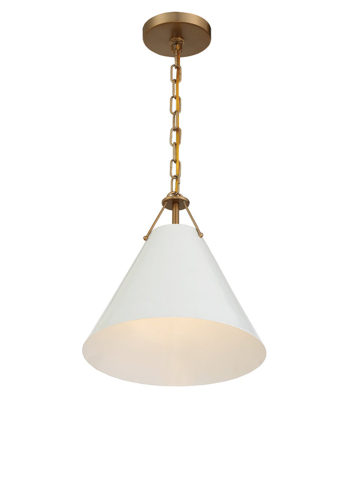 Crystorama Crystorama Xavier 1 Light Vibrant Gold Mini Pendant
