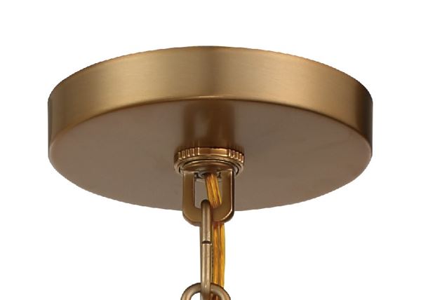 Crystorama Crystorama Xavier 1 Light Vibrant Gold Mini Pendant