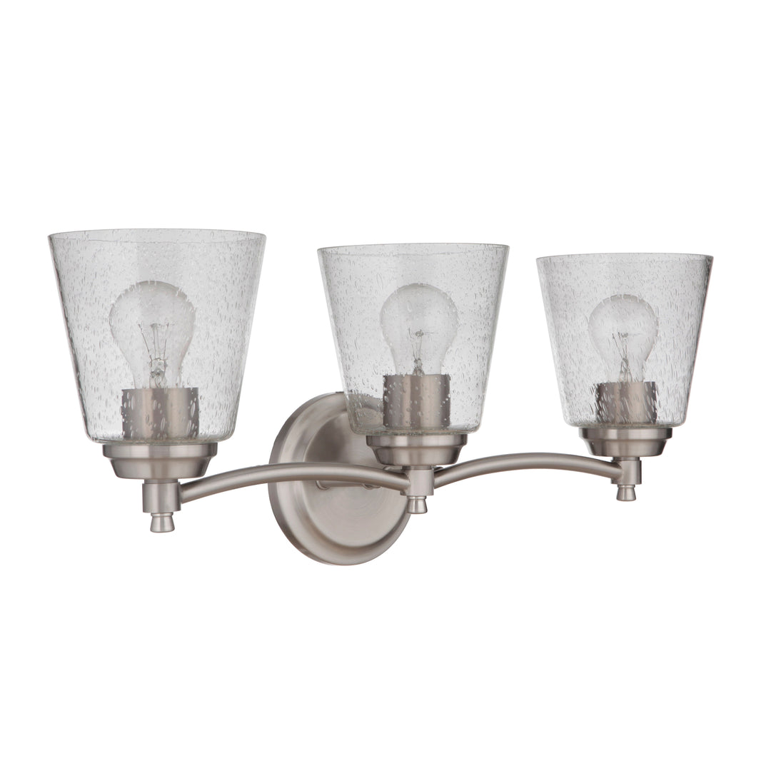 Tyler 3 Light Vanity in Brushed Polished Nickel CRAFTMADE