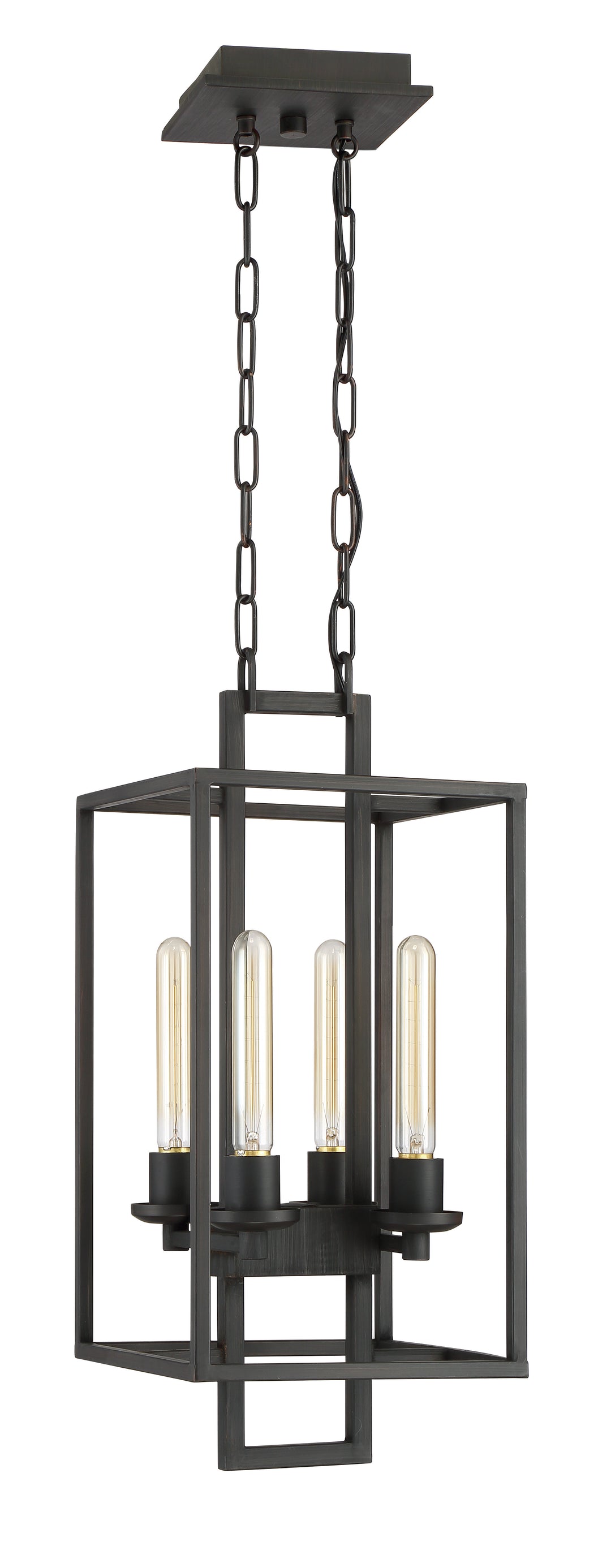 Cubic 4 Light Foyer in Aged Bronze Brushed CRAFTMADE