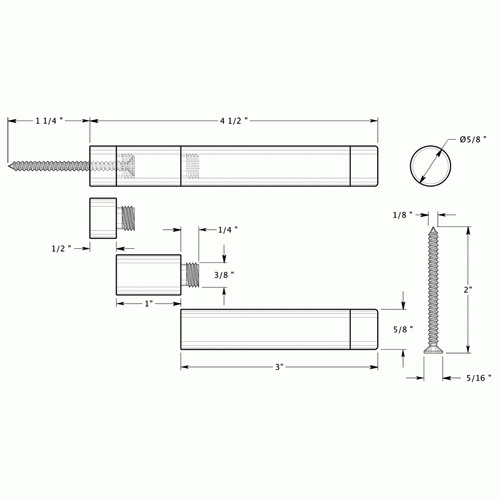 Adjustable Solid Brass Baseboard Door Bumper (Antique Nickel Finish) DELTANA