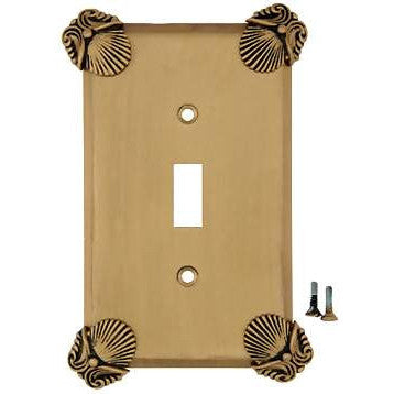 Oceanus Shell Wall Plate (Antique Brass Gold Finish) ANNE AT HOME