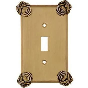 Oceanus Shell Wall Plate (Antique Brass Gold Finish) ANNE AT HOME