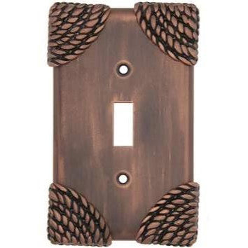 Roguery Ropes Wall Plate (Antique Copper Finish) ANNE AT HOME