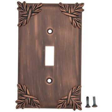 Sonnet Leaf Wall Plate (Antique Copper Finish) ANNE AT HOME