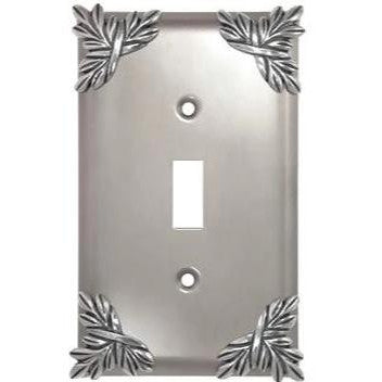 Sonnet Leaf Wall Plate (Bright Nickel Finish) ANNE AT HOME