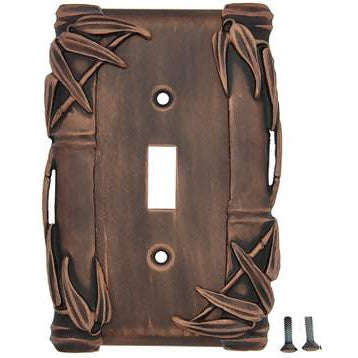 Bamboo Style Wall Plate (Antique Copper Finish) ANNE AT HOME