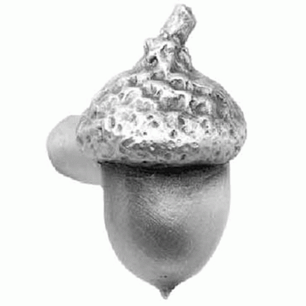 1 5/8 Inch Solid Pewter Knob: Acorn Style (Satin Pewter Finish) ACORN MANUFACTURING