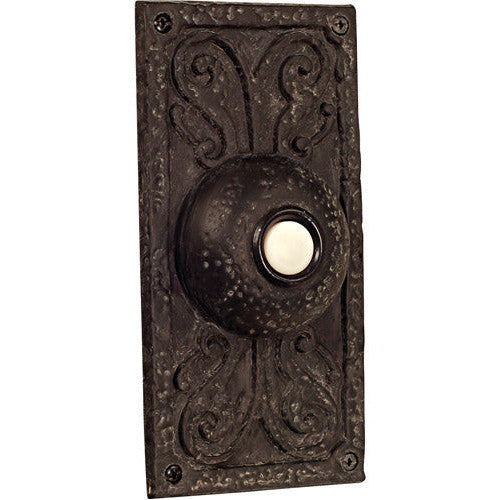 Surface Mount Designer LED Lighted Push Button in Weathered Black CRAFTMADE