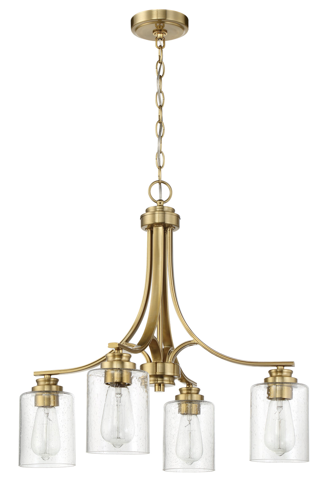 Bolden 4 Light Chandelier in Satin Brass CRAFTMADE