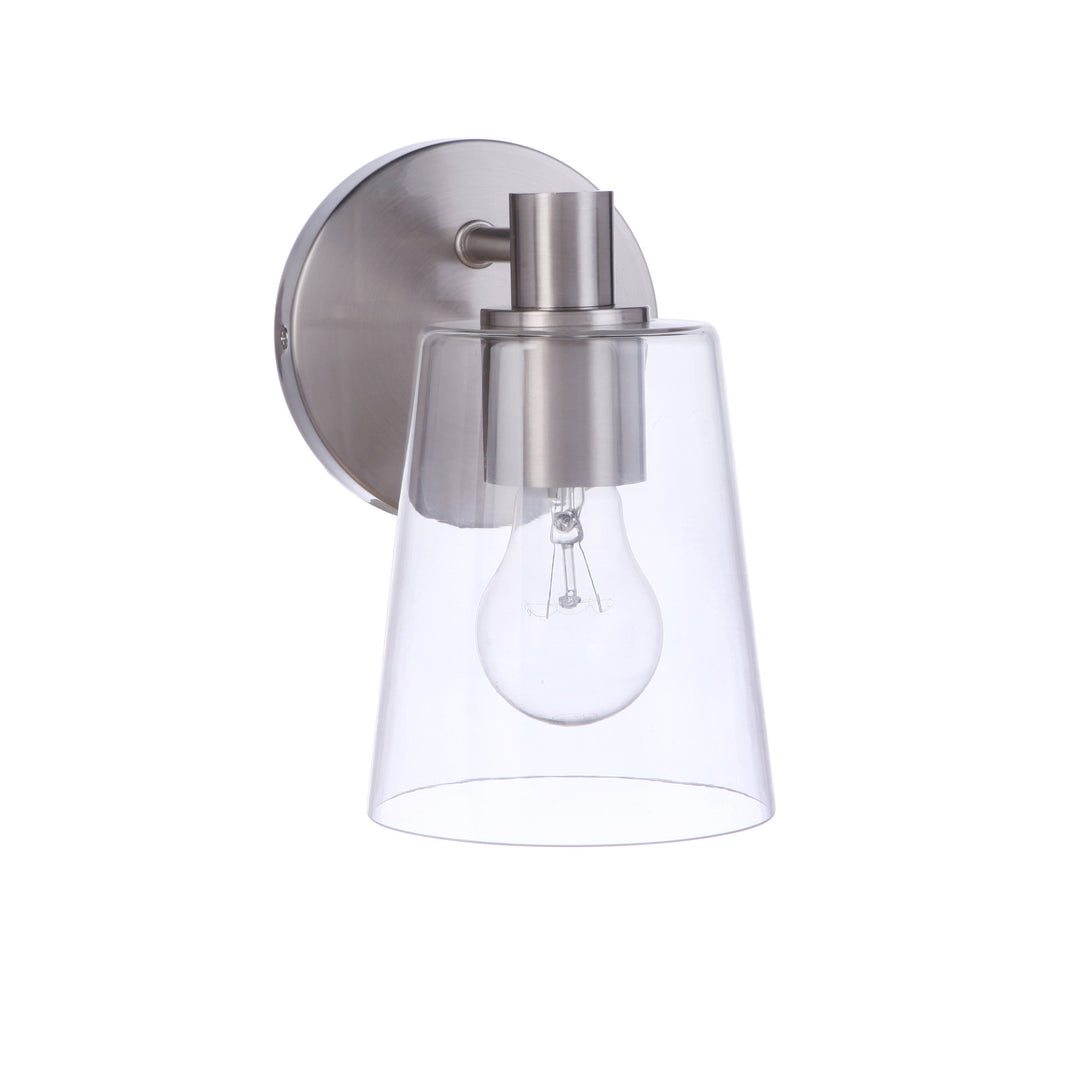 Emilio 1 Light Wall Sconce in Brushed Polished Nickel CRAFTMADE