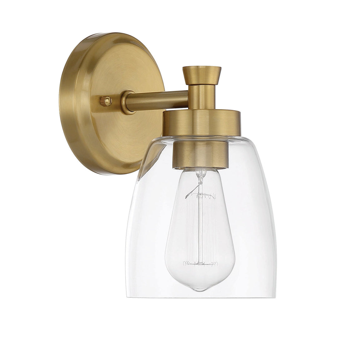 Henning 1 Light Sconce in Satin Brass CRAFTMADE