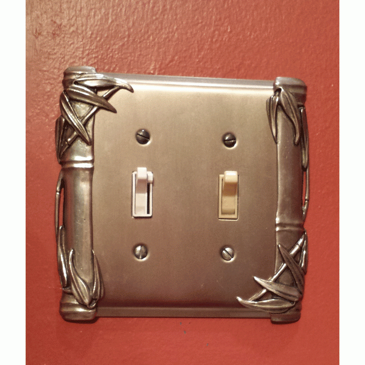 Bamboo Style Wall Plate (Bronze Rubbed Finish) ANNE AT HOME