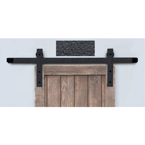 Barn Door Track System in Rough Iron (Matte Black Finish) ACORN MANUFACTURING