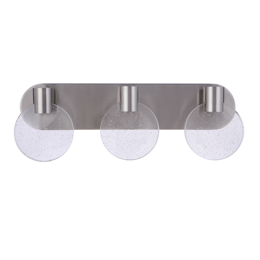 Glisten 3 Light LED Vanity in Brushed Polished Nickel CRAFTMADE