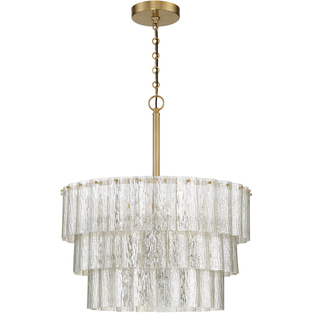 Museo 9 Light Pendant in Satin Brass CRAFTMADE