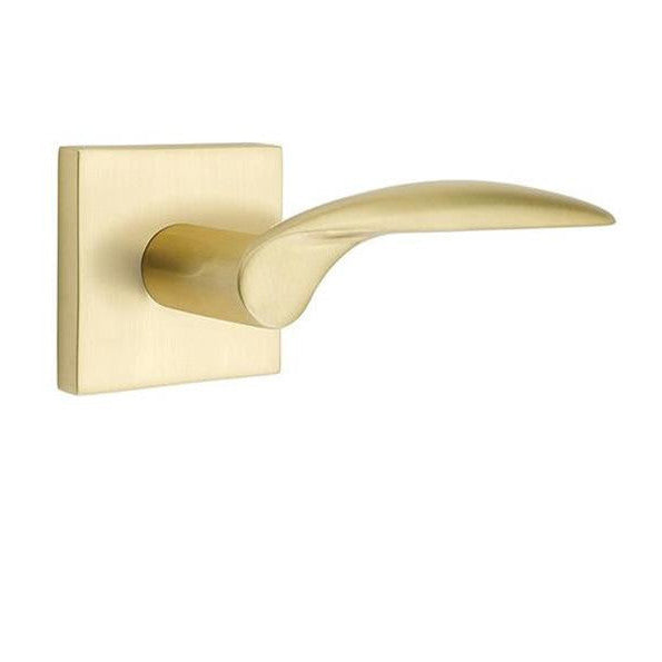 Emtek Solid Brass Mercury Lever With Square Rosette (Several Finish Options) EMTEK