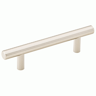 Emtek 5 1/2 Inch Overall (3 1/2 Inch c-c) Brass Bar Pull (Satin Nickel Finish) EMTEK